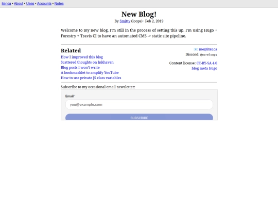 post/new-blog screenshot