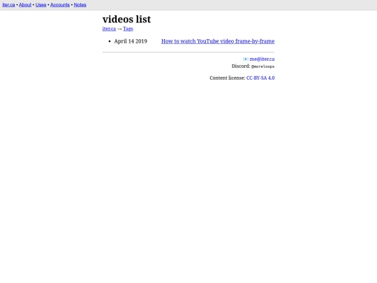 tags/videos screenshot