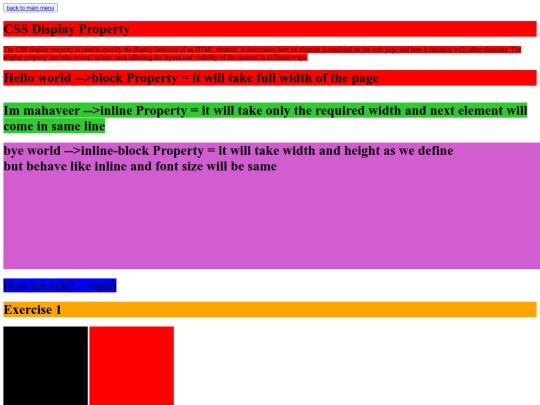 0.1 Learning css/Display property screenshot