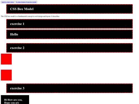 0.1 Learning css/box model screenshot