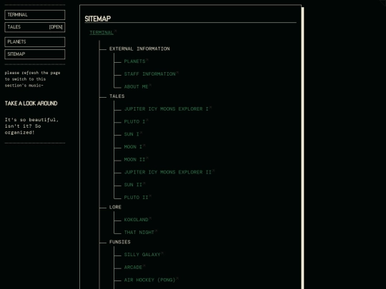 sitemap screenshot