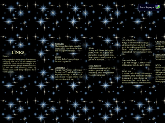 links screenshot