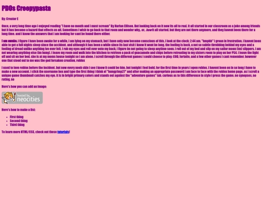 creepypasta screenshot