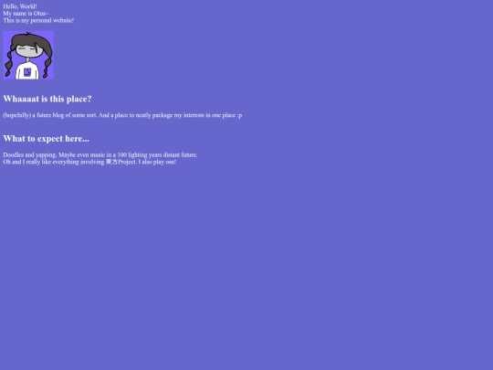 Homepage screenshot