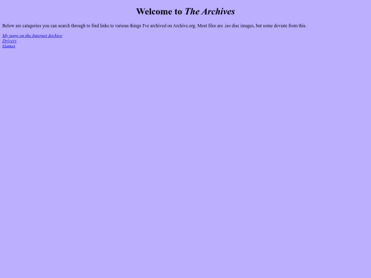 archive screenshot