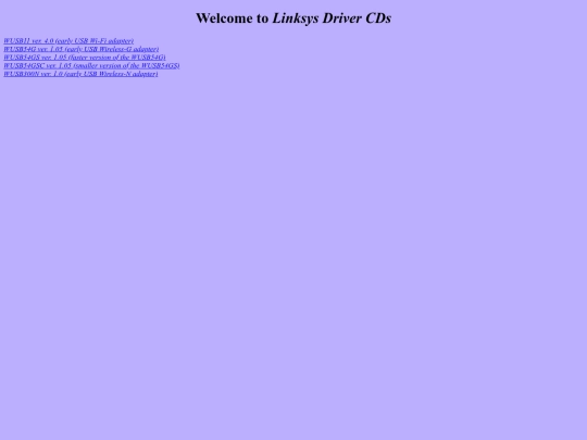 archives/drivers/linksys screenshot