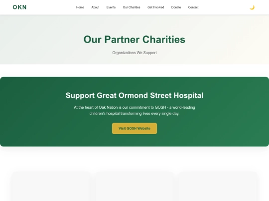 charities screenshot