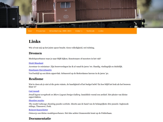 links screenshot