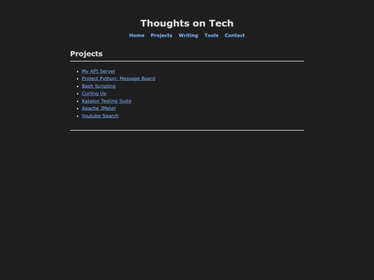 projects screenshot