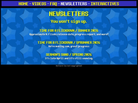 newsletter/archive screenshot