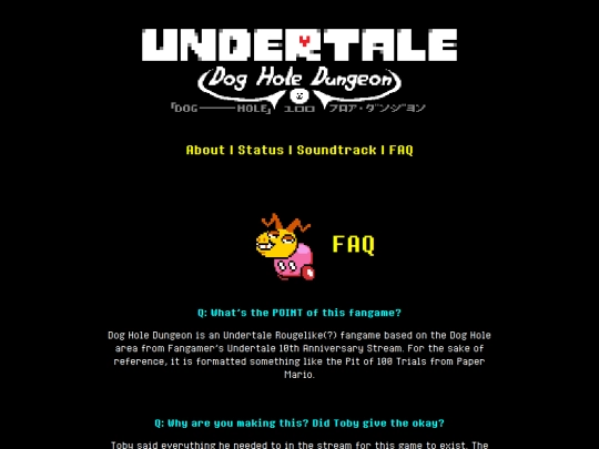 FAQ screenshot