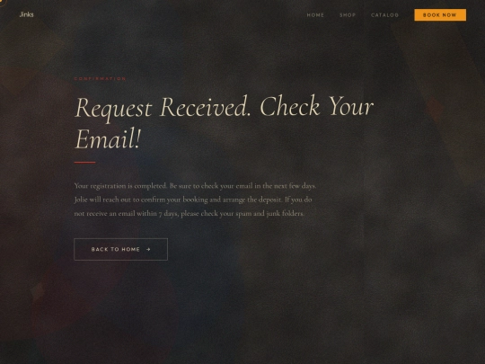 confirmation screenshot