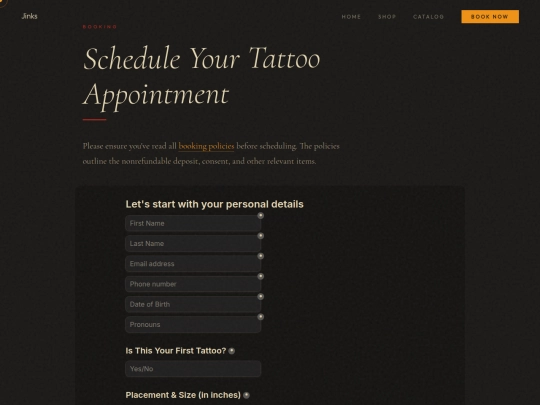 schedule screenshot