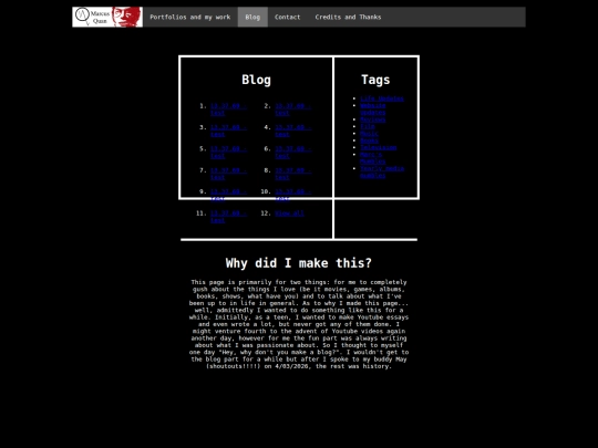 blog screenshot