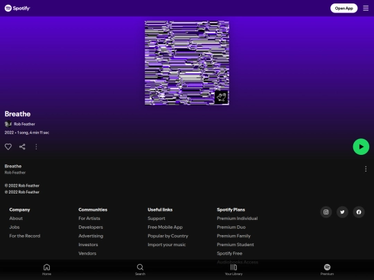 breathe/spotify screenshot