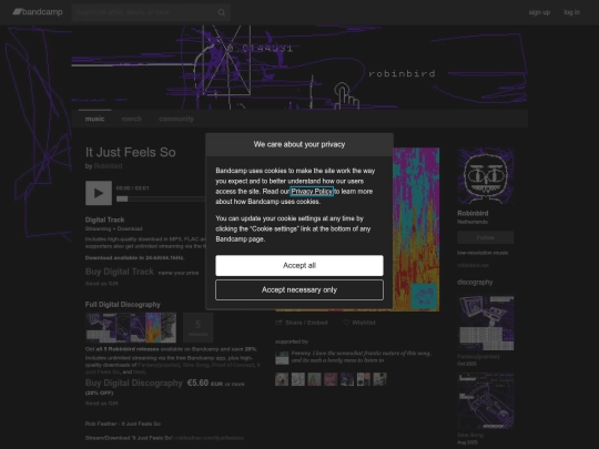 itjustfeelsso/bandcamp screenshot