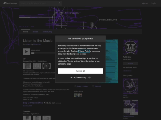 listentothemusic/bandcamp screenshot