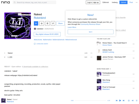 naked/ninaprotocol screenshot