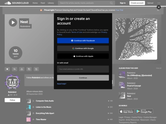 nest/soundcloud screenshot