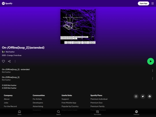 onofflineloop2/spotify screenshot