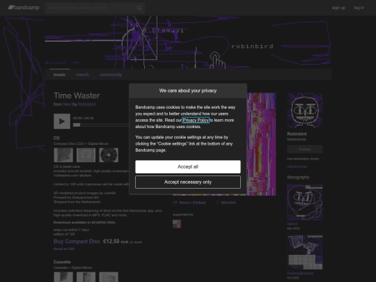timewaster/bandcamp screenshot
