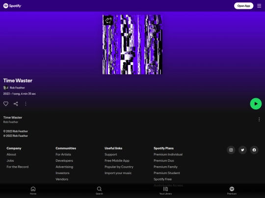 timewaster/spotify screenshot