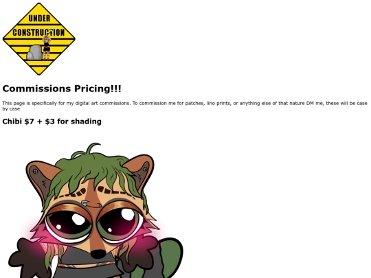 Commissions screenshot