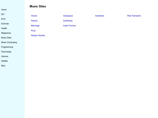 Music Sites screenshot