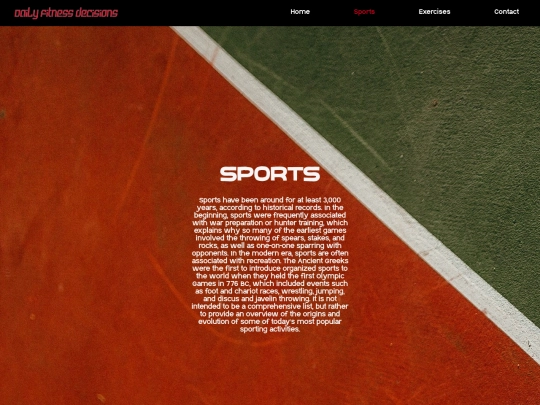 Final_Project/Sports-page screenshot