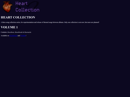 ProjectPages/HeartCollection screenshot