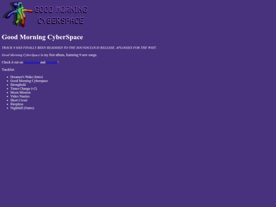 Projects/GoodMorningCyberSpace screenshot