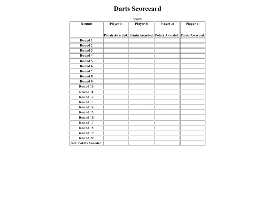 Scorecard_Assignment/darts screenshot