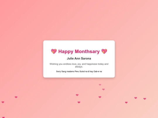 Monthsary/monthsary screenshot