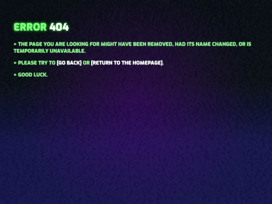not_found screenshot