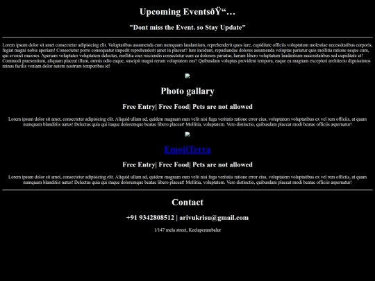 Event/events screenshot