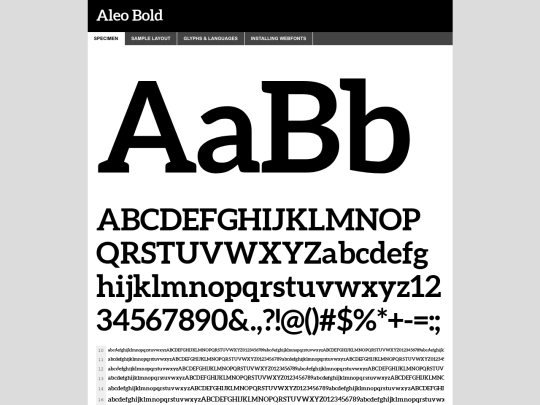 aleofamily/aleo-bold-demo screenshot