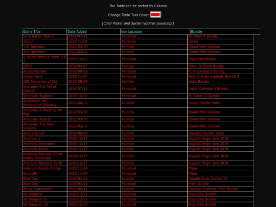gameslist2 screenshot