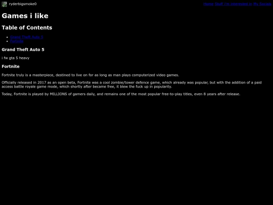 games screenshot