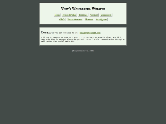 Contact screenshot