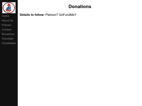 donations screenshot