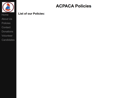 policies screenshot