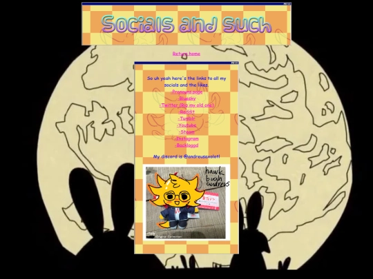 links screenshot