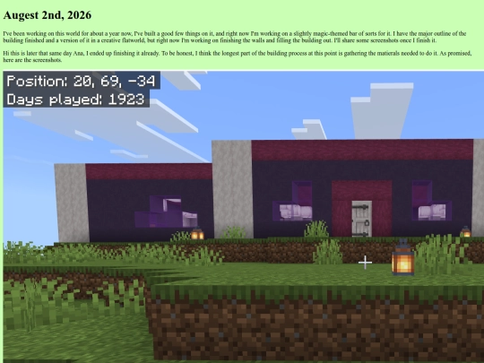Minecraft screenshot