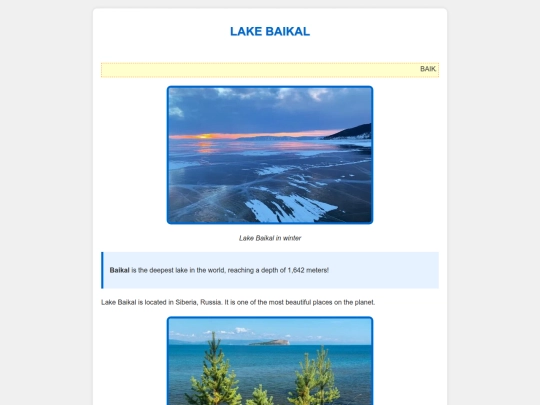 Lake screenshot