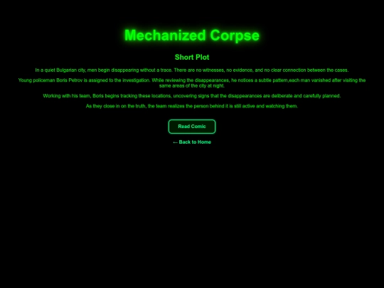 TCM/Mechanizedcorpsepage screenshot