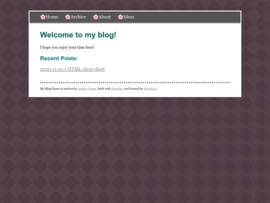 blog screenshot