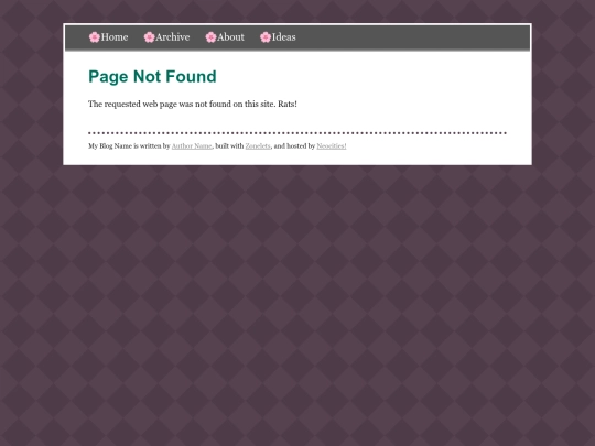 blog/not_found screenshot