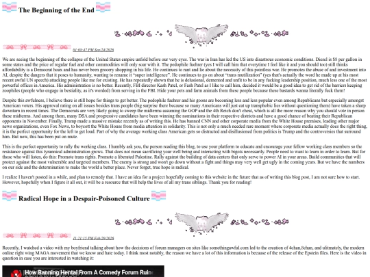 blog-entries screenshot
