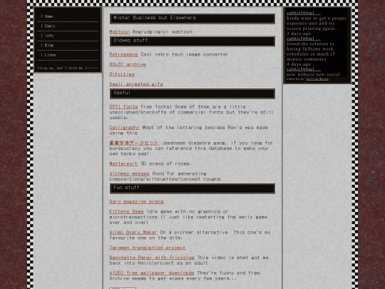 links screenshot