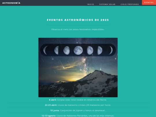 eventos screenshot